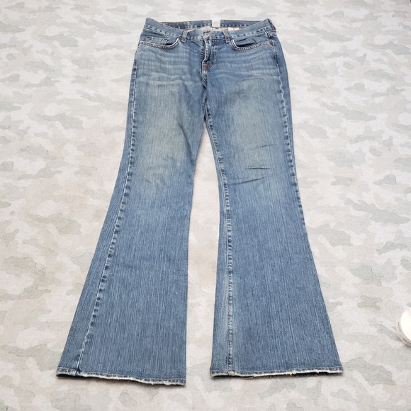 Lucky Brand Denim - Vintage Lucky Brand Jeans Womens 8/29 Blue Flare Y2k Denim Medium Wash Dungarees